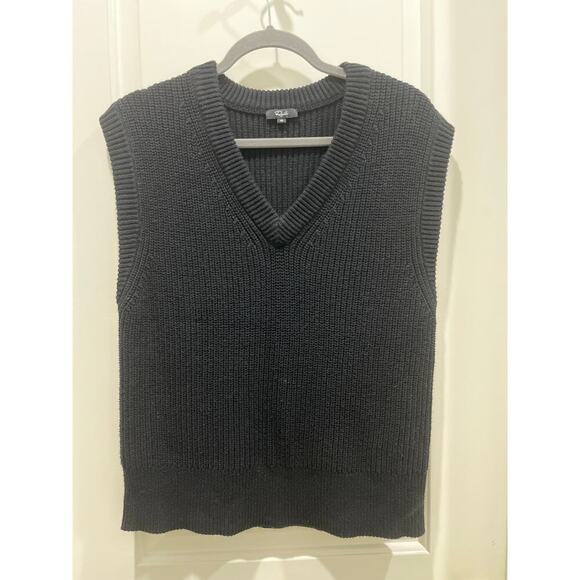 Rails Chandler Black Knit Sleeveless Sweater Vest Sz XS - Picture 2 of 7